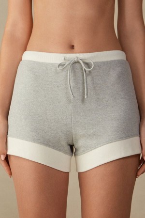 Grey Intimissimi Warm Cuddles Shorts | CAJVR24195